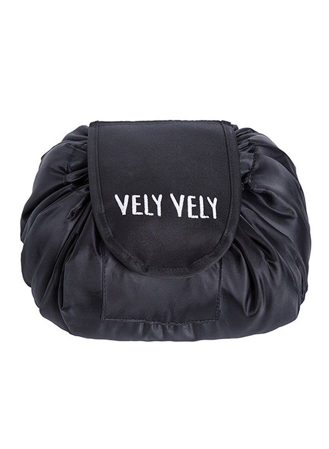 Cosmetic Drawstring Bag Black