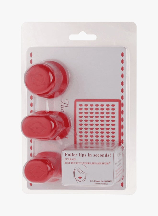 3 Piece Lip Plumper Red - Image 5