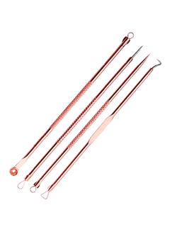 Generic 4-Piece Acne Removal Needle Set Rose Gold  - Image 1