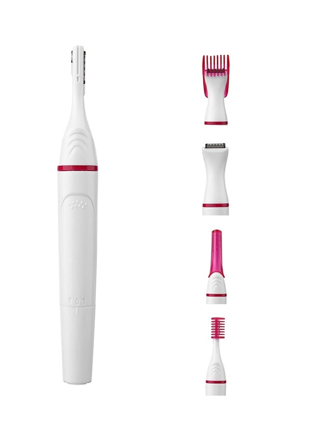5 In 1 Electric Eyebrow Razor White/Pink - Image 1