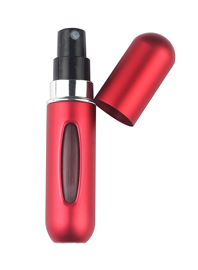 زجاجة عطر يمكن إعادة تعبئتها أحمر/فضي