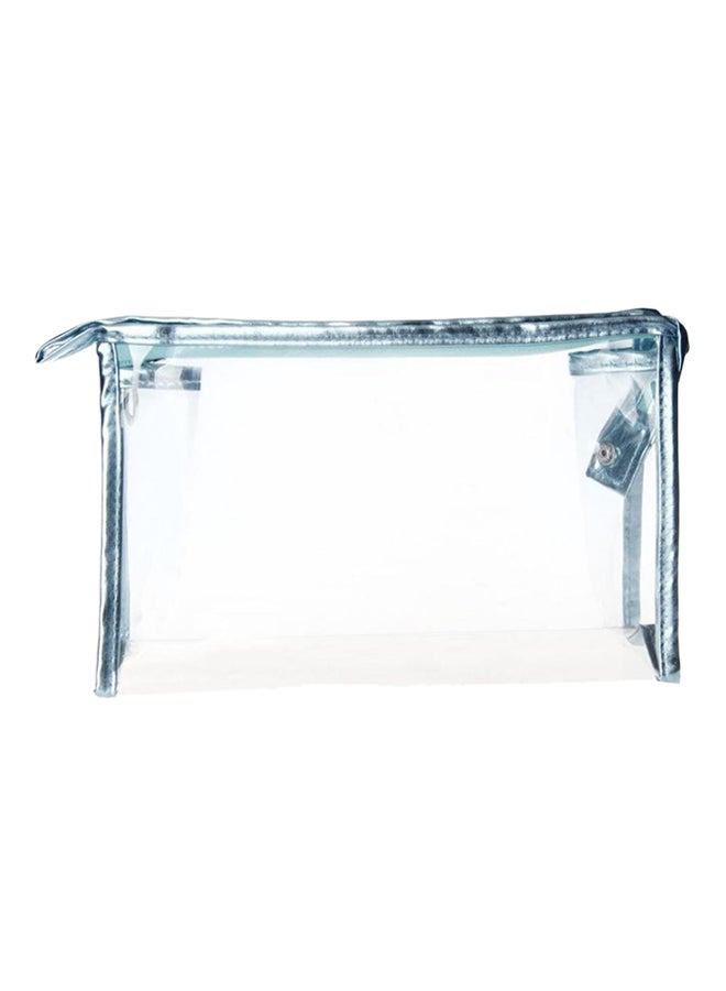 Waterproof Makeup Bag Clear/Blue