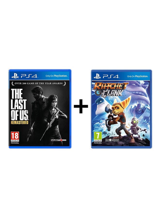 The Last Of Us: Remastered + Ratchet Clank - (Intl Version) - Action & Shooter - PlayStation 4 (PS4)