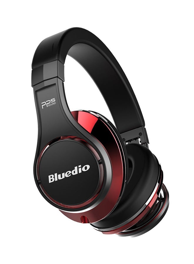 بلوديو سماعة صوت بلوتوث تثبت فوق الأذن UFO 3D أسود/أحمر - Image 1