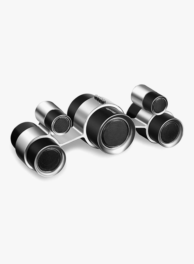 بلوديو سماعات بلوتوث محمولة بخمس محركات أسود/فضي - Image 2