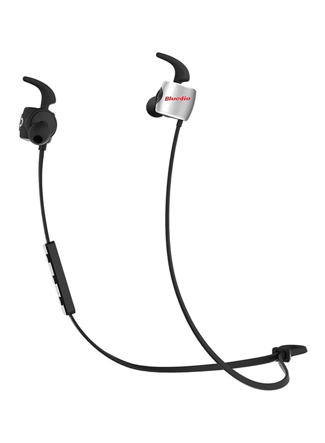 بلوديو سماعة رياضية لاسلكية تثبت داخل الأذن توربين أسود/فضي - Image 1