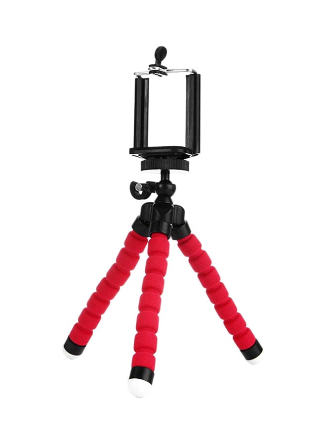 Octopus Adjustable Phone Tripod Holder Stand Red/Black - Image 1