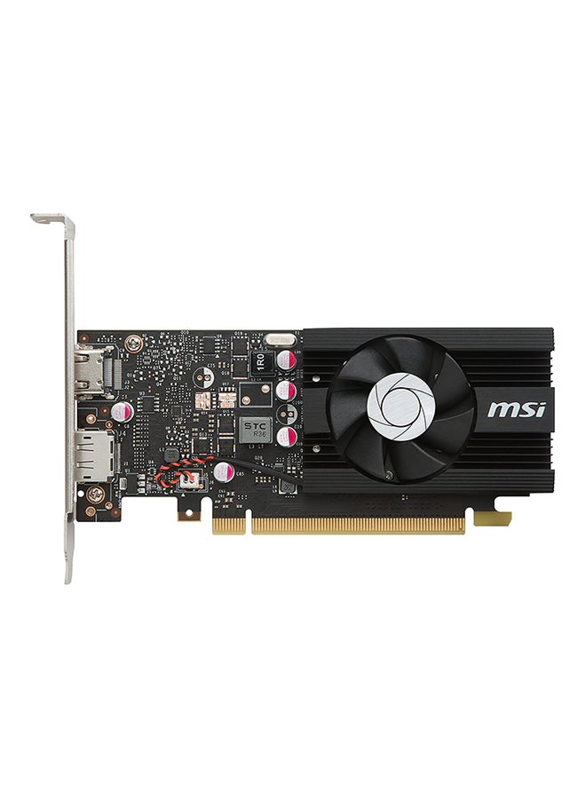 MSI - Nvidia GeForce GT 1030 LP OC Graphics Card Black - Image 1