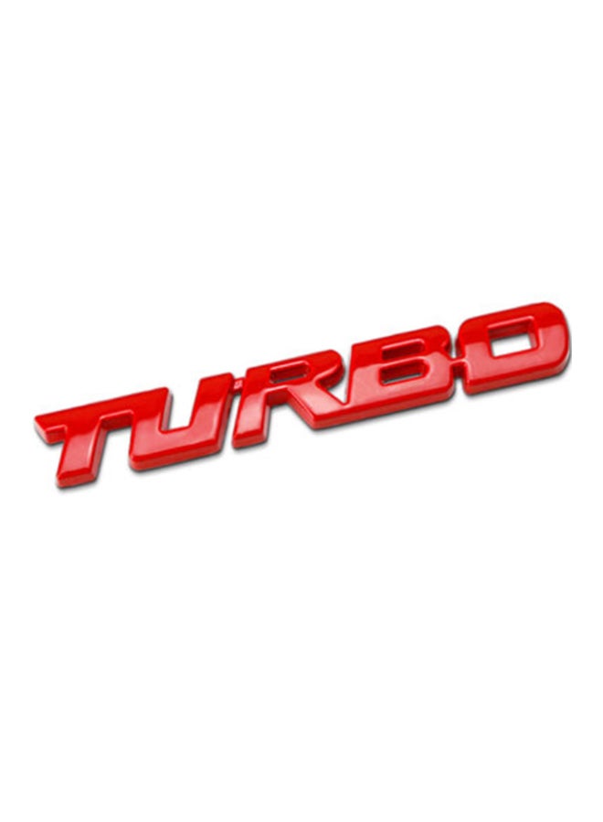 Kistioa 3D Metal Turbo Letter Car Emblem 