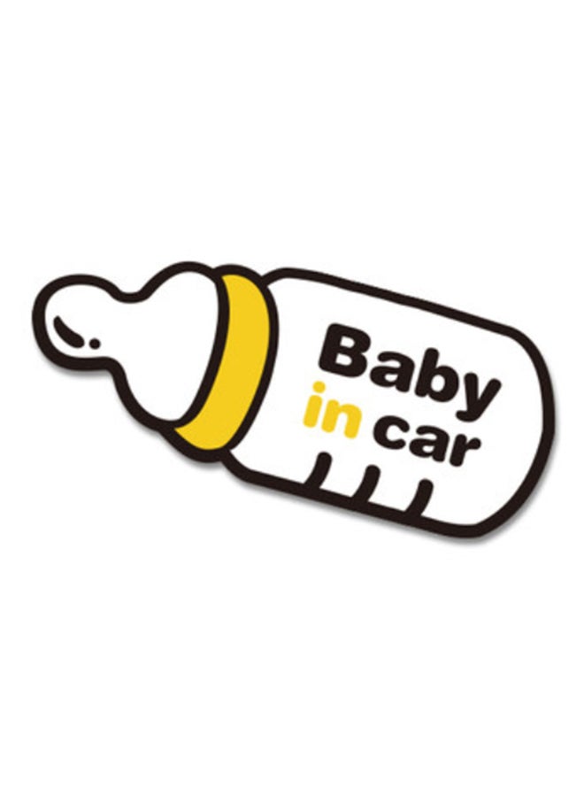 ماركة غير محددة ملصق تحذيري للسيارة مطبوع عليه عبارة Baby In Car 