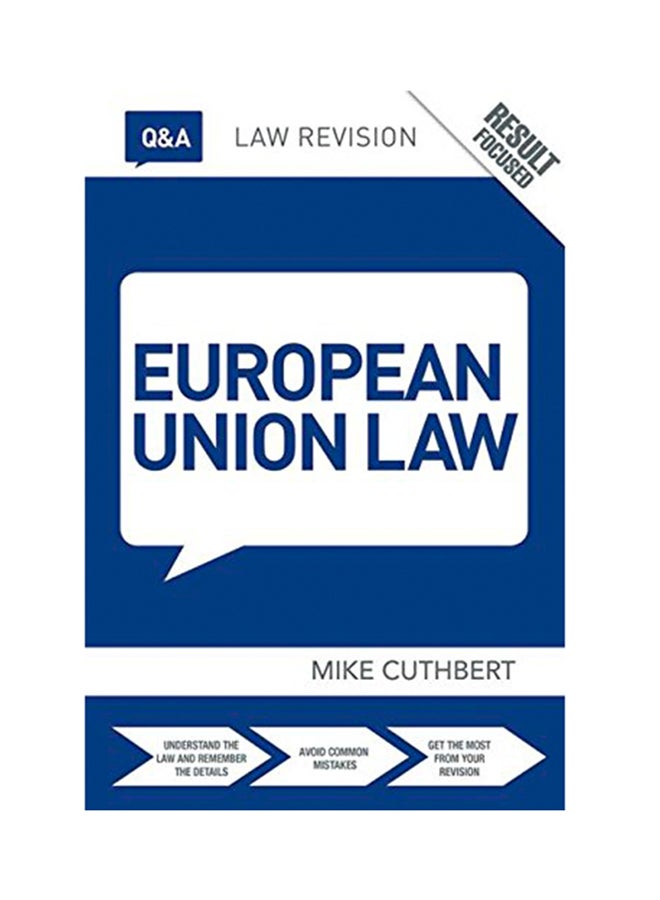 Q&A European Union Law Paperback English by Michael Cuthbert - 2014 