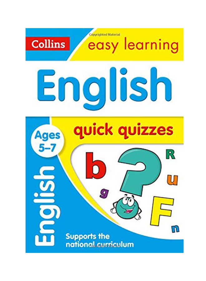 English Quick Quizzes: Ages 5-7 Paperback English by Collins UK - 2017 