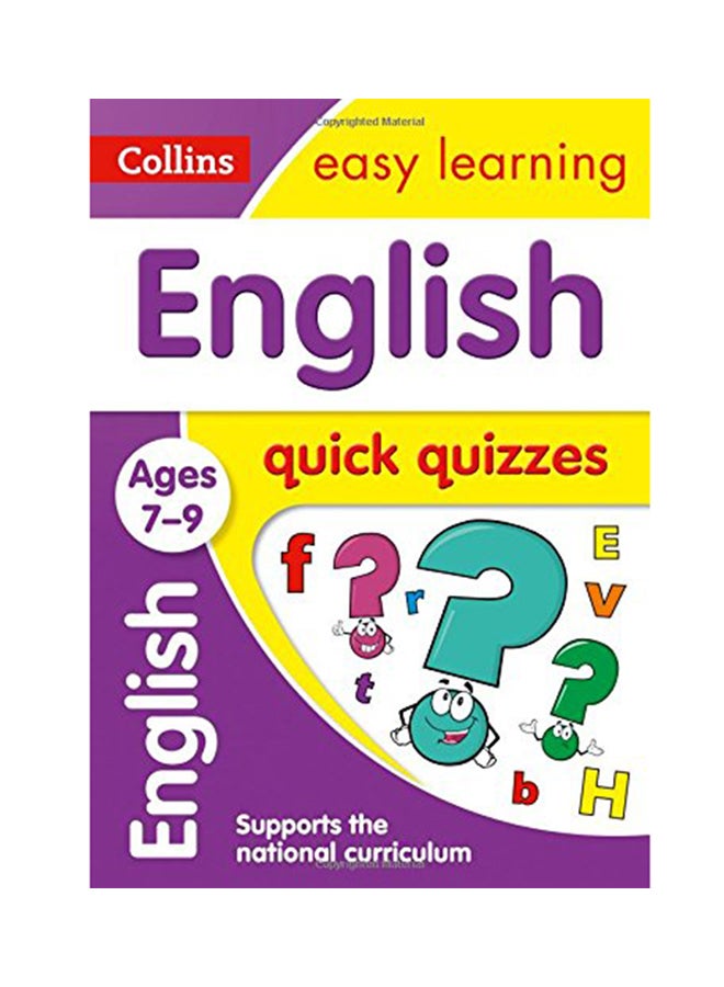 English Quick Quizzes: Ages 7-9 Paperback English by Collins UK - 2017 