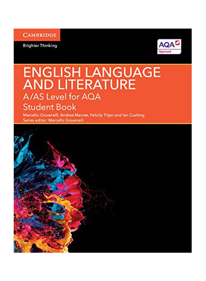A/AS Level English Language And Literature For AQA Student Book Paperback English by Marcello Giovanelli - 2015