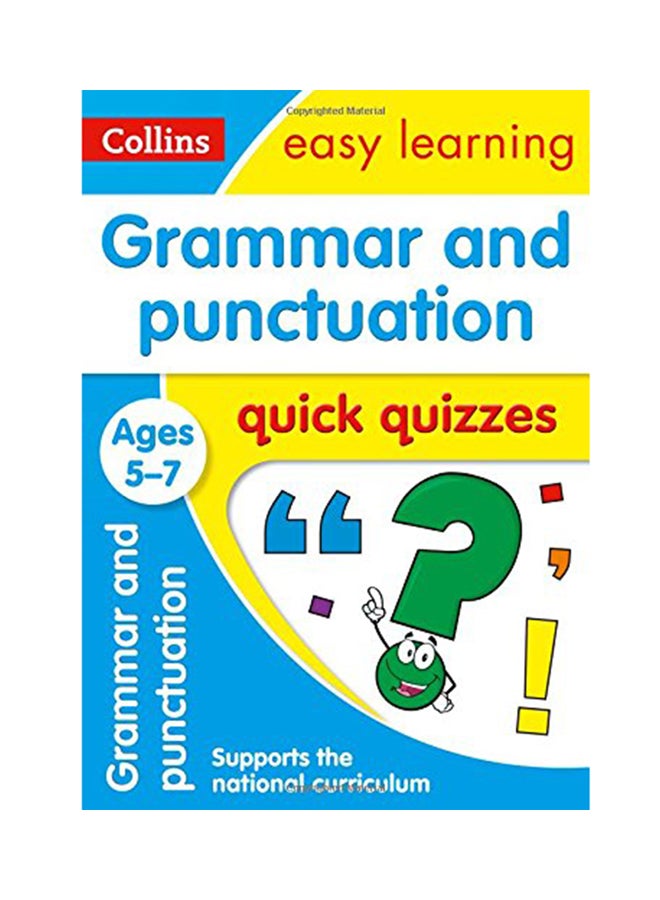 Grammar & Punctuation Quick Quizzes: Ages 5-7 Paperback English by Collins UK - 2017