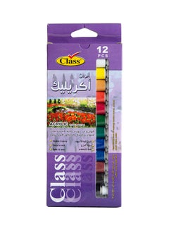 class 12-Piece Acrylic Colour Set Multicolour 
