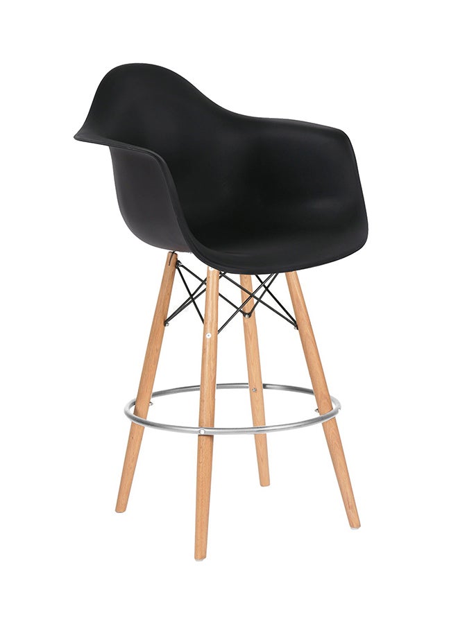 ebarza Plastic Bar Chair Black/Brown 64x106x64 cm Black/Brown 64x106x64 cmcm 