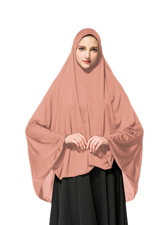ماركة غير محددة حجاب طويل من مزيج البوليستر وردي فاتح 