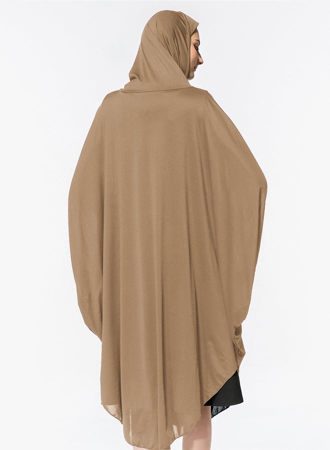 عباية بحجاب (رداء رسمي تقليدي) مشمشي  - Image 2