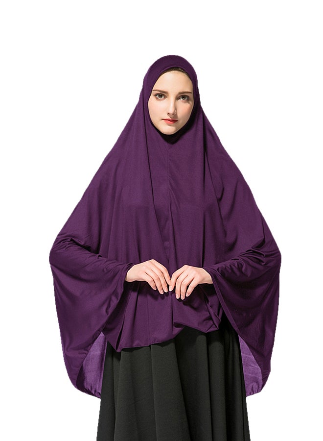 ماركة غير محددة حجاب طويل من مزيج البوليستر أرجواني 