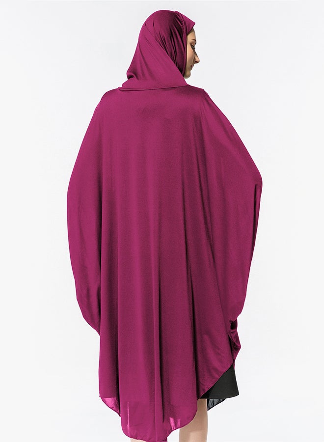 Abaya Jalabiya With Hijab Traditional Dress Wear Pink - Image 2