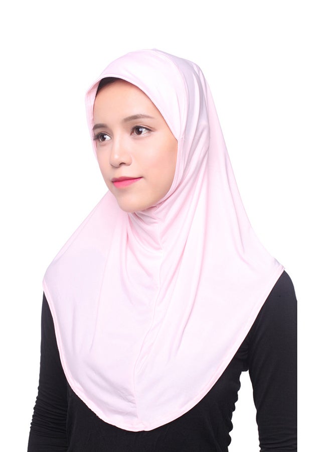 Polyester Blend Hijab Light Pink - Image 1