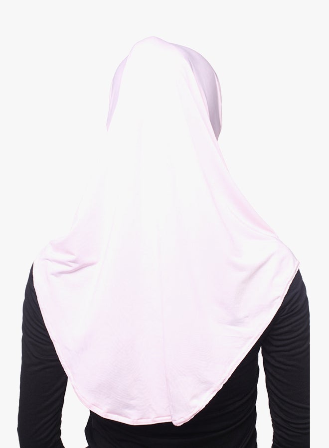 Polyester Blend Hijab Light Pink - Image 2