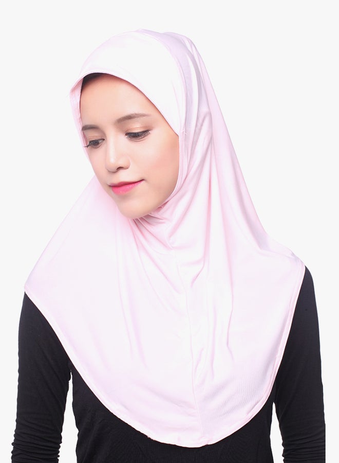 Polyester Blend Hijab Light Pink - Image 3