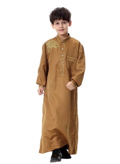 Mandarin Neck Arabi Kandora Light Tan