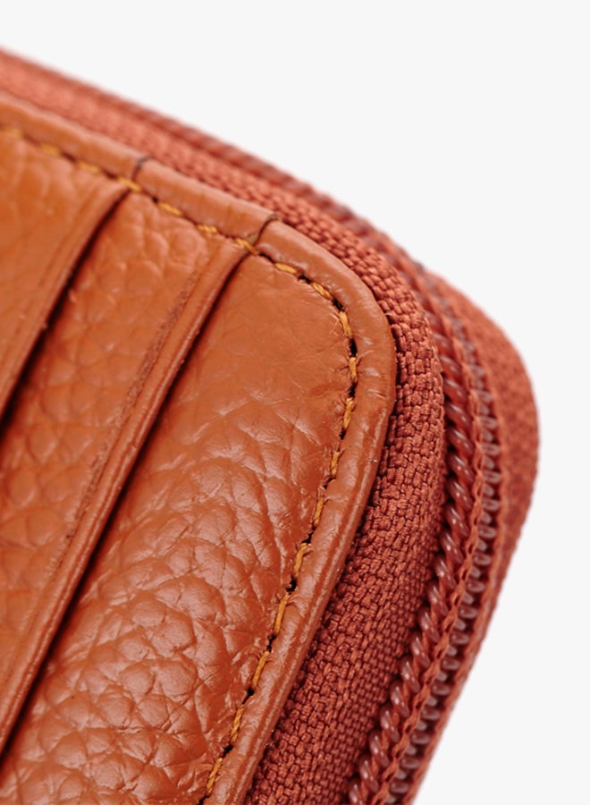 Multifunctional Leather Credit Card Holder Coffee  - Image 3