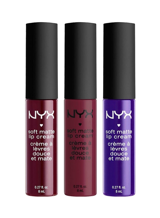 NYX PROFESSIONAL MAKEUP - 3-Piece Soft Matte Lip Cream Set Multicolour - Image 1