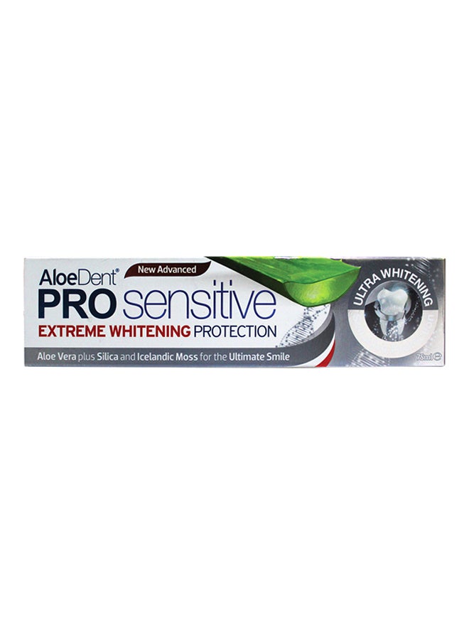 AloeDent Pro Sensitive Extreme Whitening Protection Toothpaste
