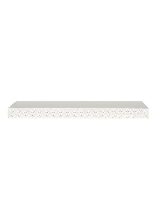 DANUBE HOME Elizabeth Floating Shelf White 600x50x200mm - Image 2