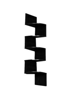 DANUBE HOME Zigzag Corner Shelf, PVC Black 195x1230x195mm  - Image 2