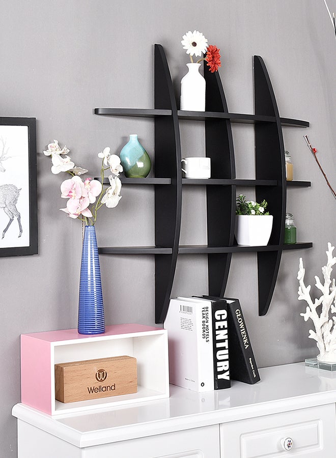 DANUBE HOME Lexington Globe Shelf, PVC Black  - Image 1