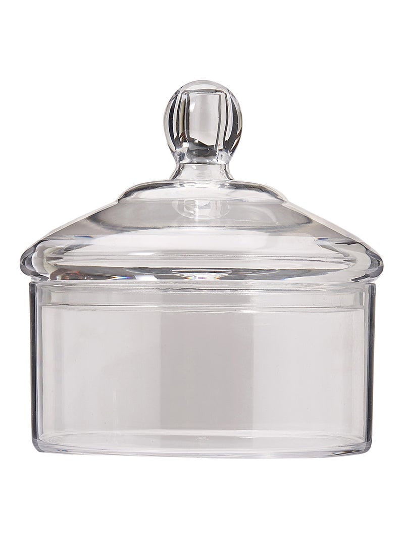 أوركيد وعاء الحلوى الأكريليك مع غطاء شفاف 0.6لترات - Image 1