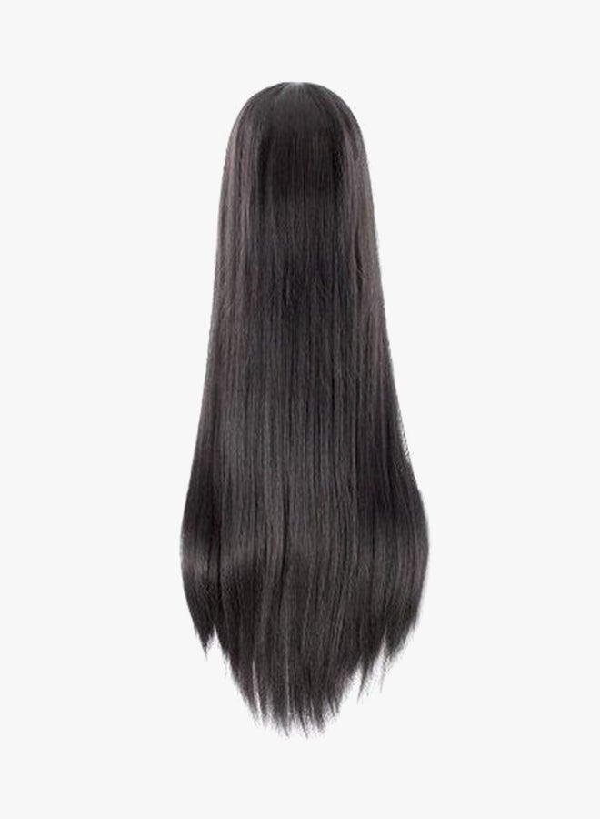 Ning Cheng - Long Straight Anime Costume Party Wig Black 39inch - Image 1