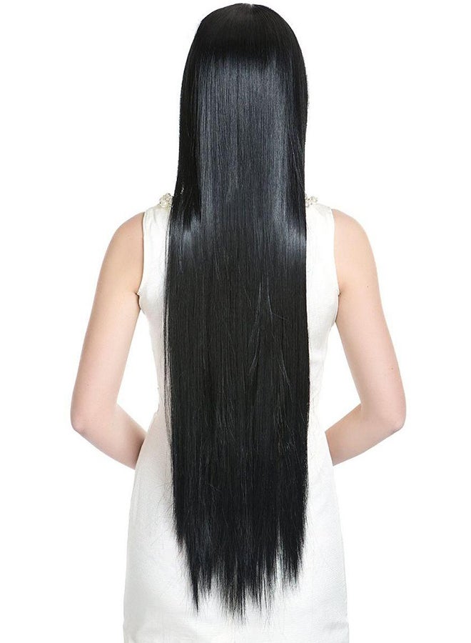 Enterprise Long Straight Hair Wig Black 100cm