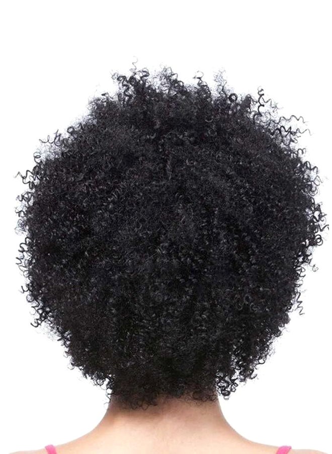 Enterprise Short Curly Hair Wig Black