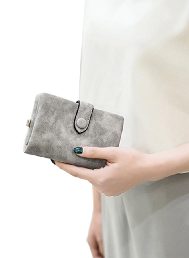 Generic PU Leather Wallet Grey  - Image 3