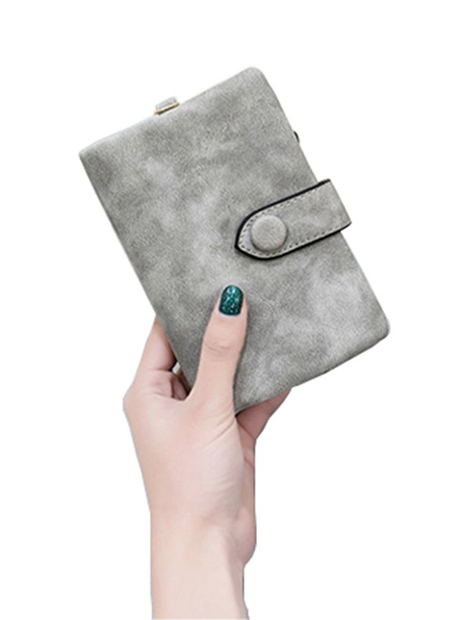 Generic PU Leather Wallet Grey  - Image 1