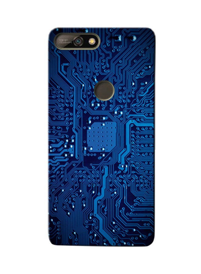 غطاء حماية من السيليكون لهاتف هواوي Y7 برايم (2018) لوحة دارة كهربائية