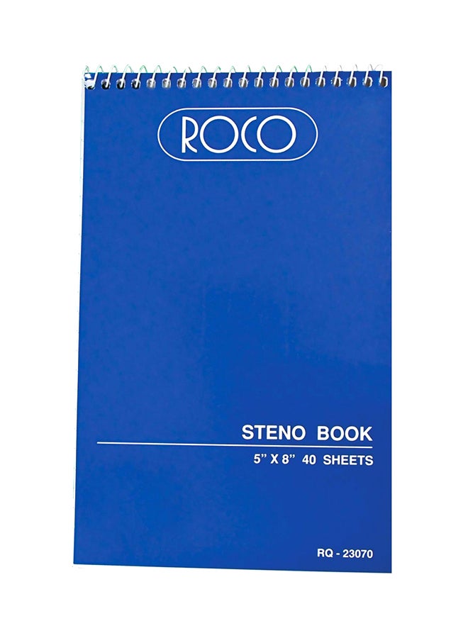 ROCO 40-Sheet Steno Notebook Blue