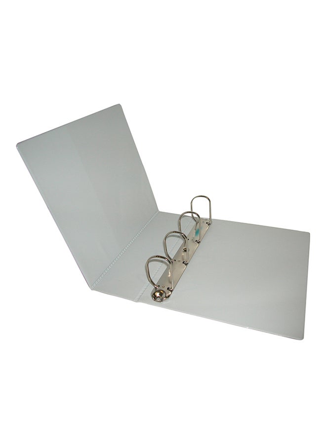 4 D-Ring A4 Presentation Binder White - v1528882953/N15092045A_1