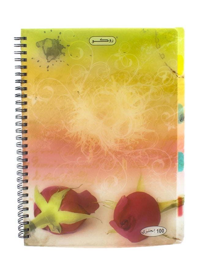 روكو دفتر ملاحظات تسطير مزدوج 5 مواد متعدد الألوان