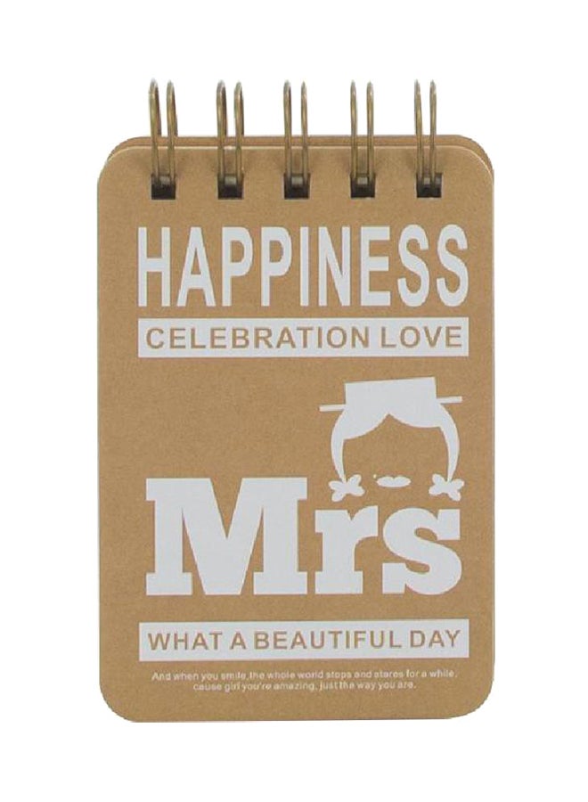 روكو دفتر ملاحظات مسطر بغلاف مقوى بني - Image 1