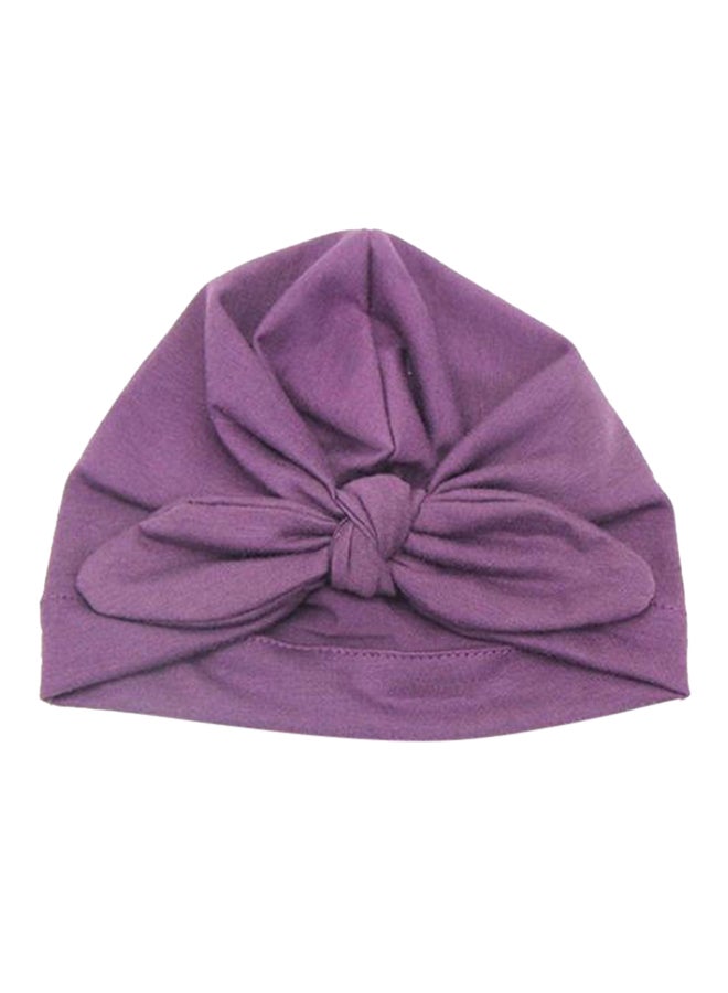 Bluelans Cute Bowknot Beanie Purple 