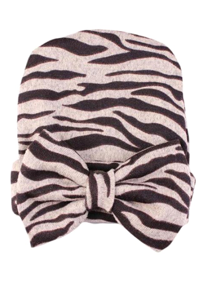 Bluelans Cute Bowknot Beanie Beige/Black 