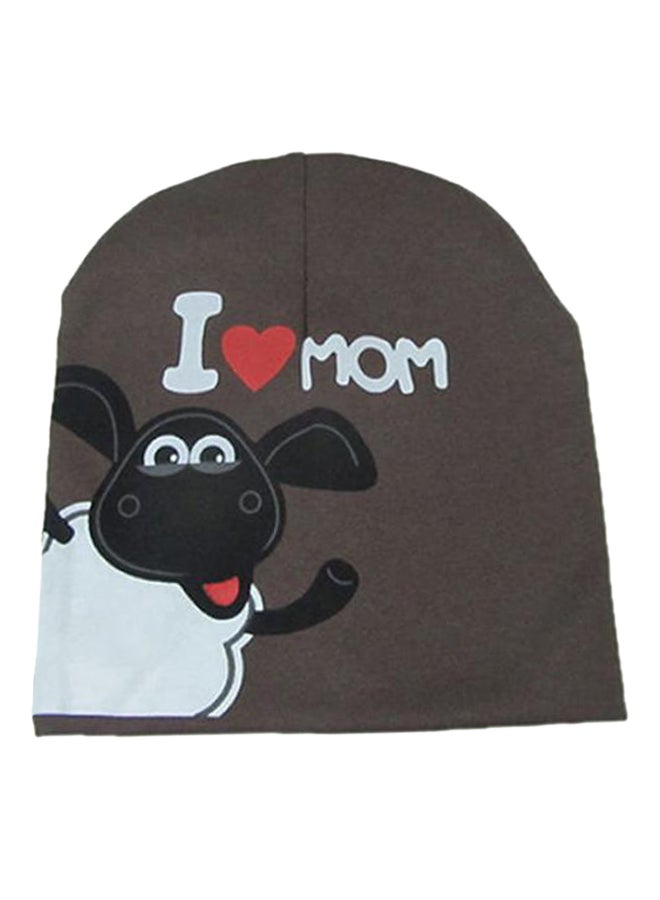 Bluelans Cute Warm Beanie Brown/White