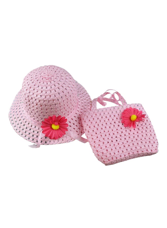 Bluelans Little Princess Hat And Bag Set Light Pink 